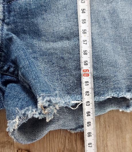 Dievčenské rifľové kraťasy, h&m,152