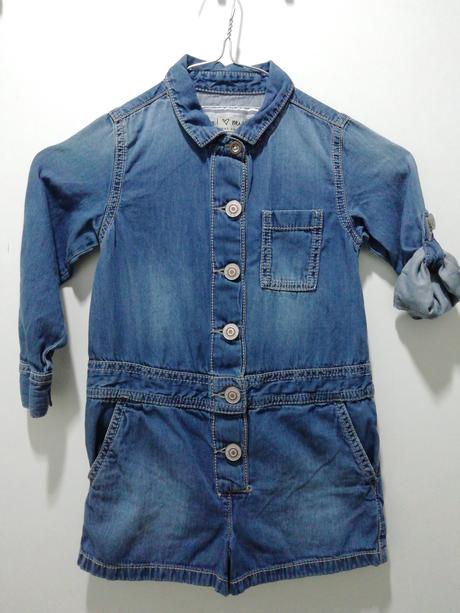 Kraťasový rifľový overal next, next,104