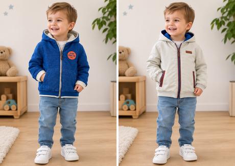 Zara chlapcenska obojstranna bunda 12-18m, zara,80
