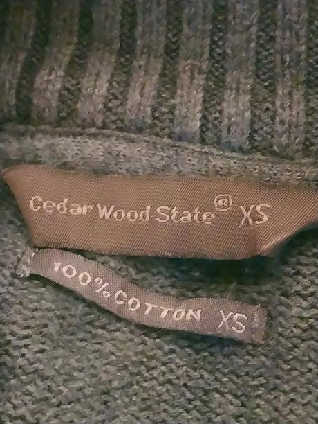 Dámsky tmavo sivý sveter, cedar wood state, m