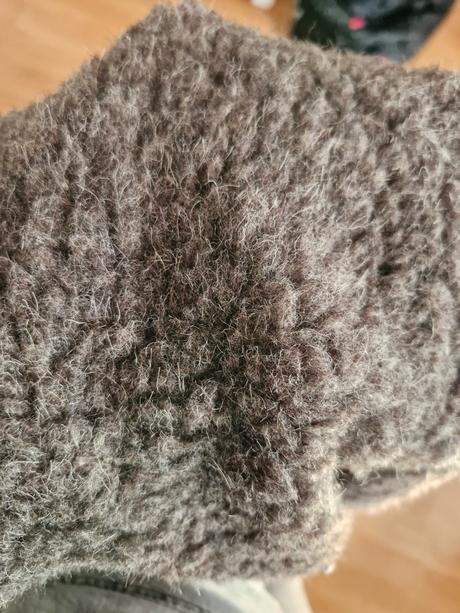 Oversize bunda z ovčej vlny, xl