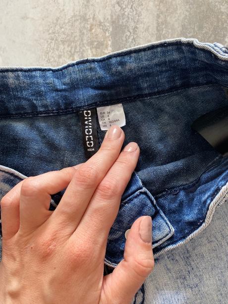 Šortky s vysokým pasom, h&m,34
