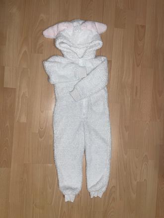 Dievčenký flisový overal zajačik, f&f,104