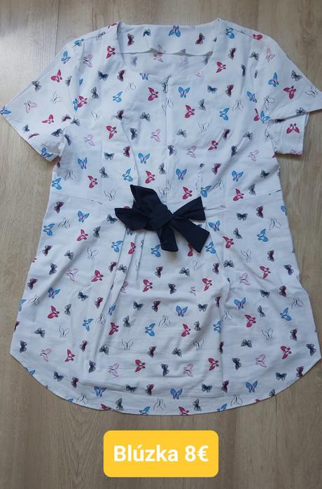 Tehotenské oblečenie - blúzka a rifle, m