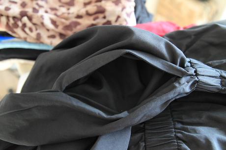 Čierne oversize šaty s vreckami, h&m, h&m,m