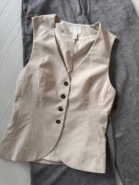 H&m - ľanový komplet, 34