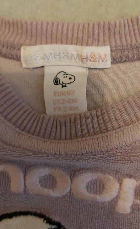 Mikina snoopy h&m 62, h&m,62
