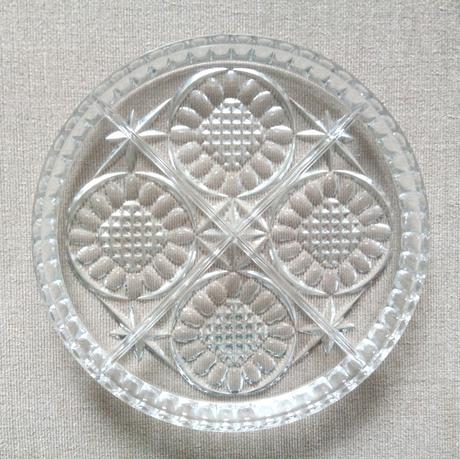 Sklenený servírovací podnos, 