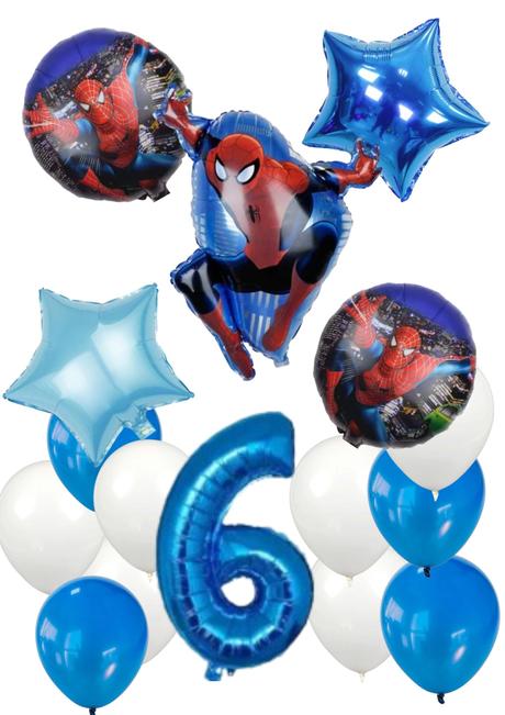 Balóny spiderman - až 15/16/17 kusov, 