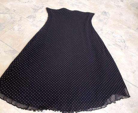 Ľahúčka bodkovaná letná sukňa, s