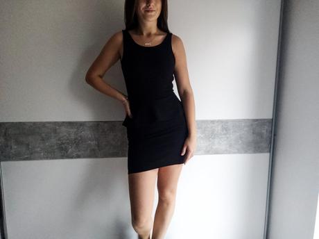 Šaty s volánom, h&m,xs