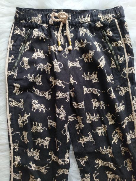 Voľnejšie nohavice leopard, h&m,122