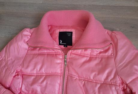 Káro bunda + ružová grátis, 164