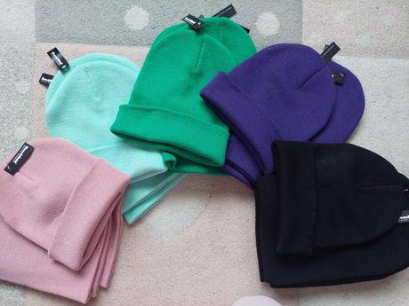 Ciapka zimná, ružová, mentolova, zelená, biela,