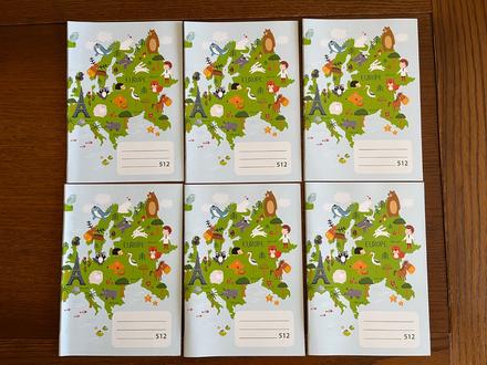 Školské zošity č. 512 - 6 kusov, 