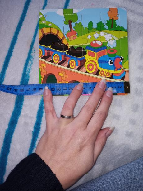 Drevené puzzle vláčik,