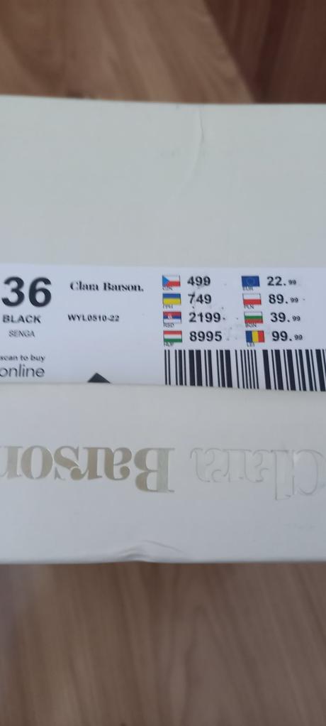 Šľapky, clara barson,36