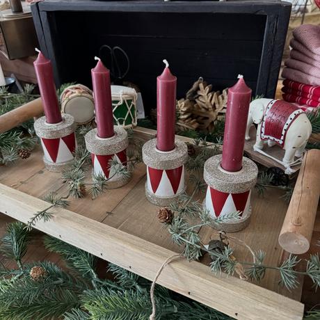 Sviečky bordové - 4 ks ( sada ),