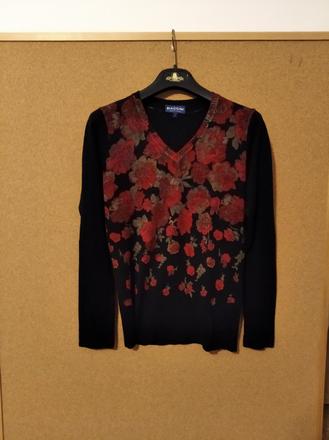 Dámsky pulóver s kvetinovým vzorom,, s