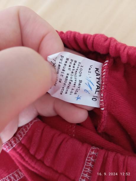 Tepláky slovenský výrobok, katval,116