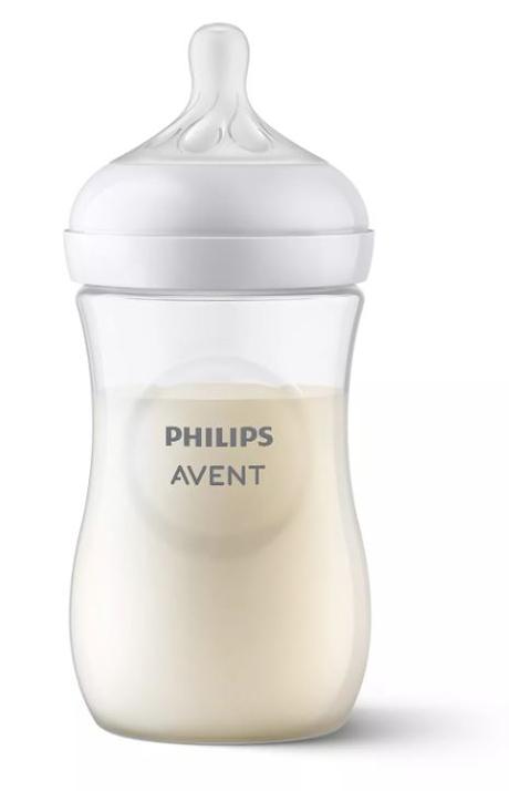 Avent natural plastová fľaša response 3x260ml., +1, avent
