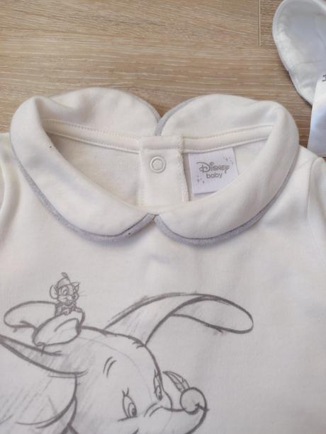 Nový letný kraťasový overal s klobúčikom, disney,74