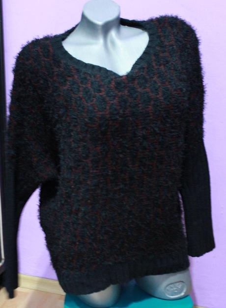Pulover - moderny chlpaty, xl