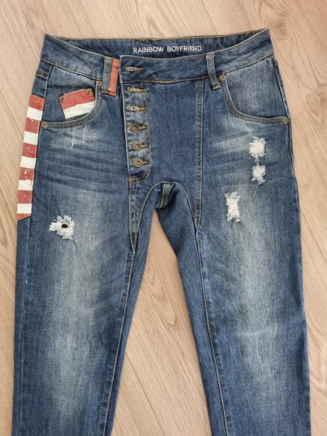 Boyfriend rifle / džínsy, 36