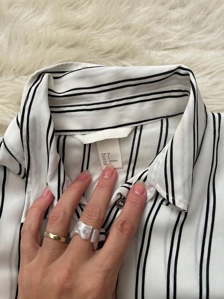 Pásikavá košielka, h&m,34