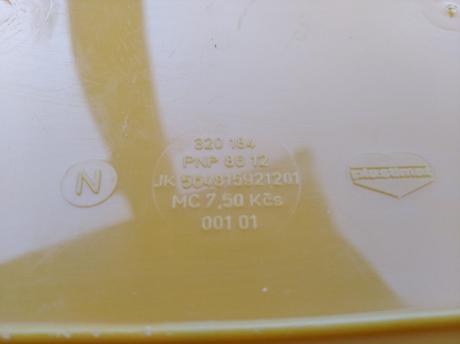 Retro košíček - žltý, 