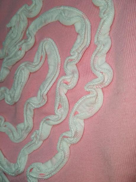 Ružové tričko s 3d srdiečkom (3-6 mes.), f&f,68