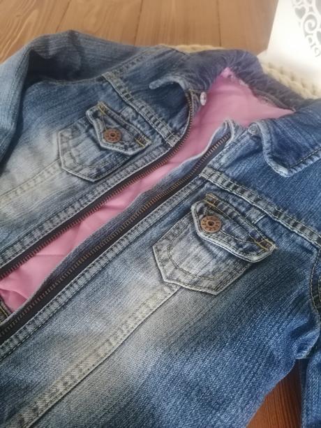 Zateplená riflová bunda h&m 110-116, h&m,116