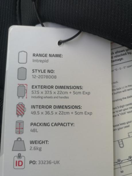 It luggage cestovný príručný kufor 48 l, 