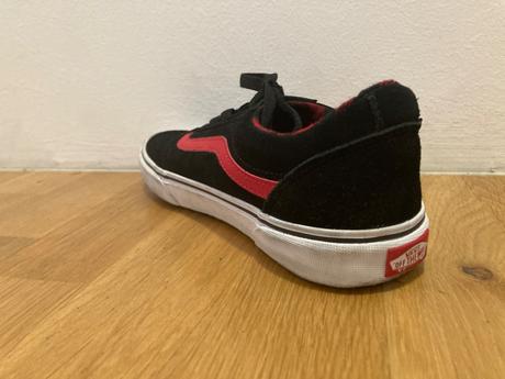 Červeno-čierne tenisky vans, vans,39