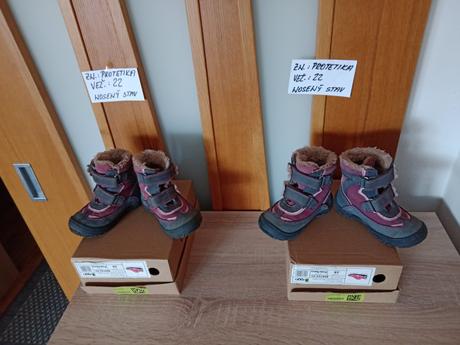 Dievčenské zimné topánky zn.protetika veľ.22, 22
