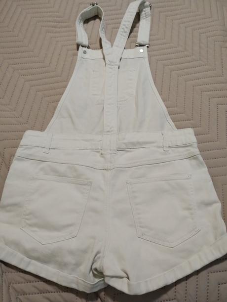 Riflové biele kraťasy dievčenské, 152, h&m,152