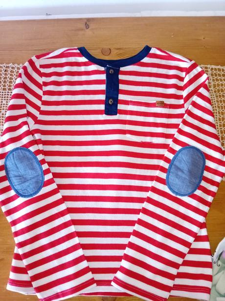 Pekné pásikavé tričko vhodné ako darček, h&m,140