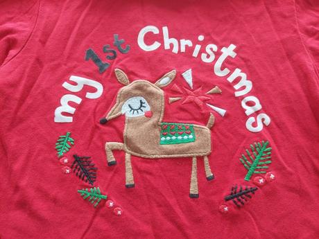 Vianočné tričko srnka moje prvé vianoce veľ.80, 80
