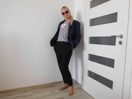 Jack jones s, modrá bunda dámska oversize, s