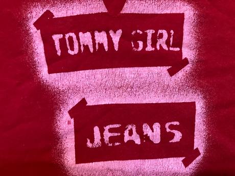 Dámske červené tričko, tommy hilfiger,xs