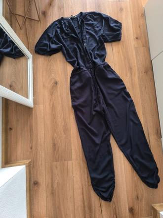 Tmavomodrý overal h&m, h&m,s