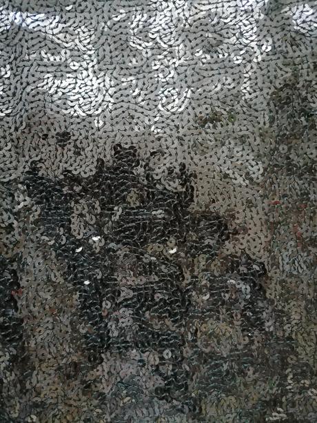 3x oblečené flitrované nohavice, fishbone,l