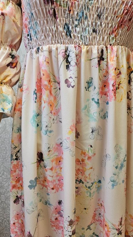 Maxi kvetinové šaty, m