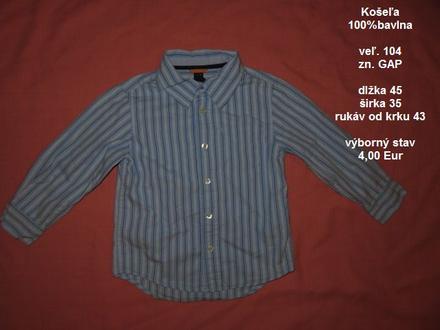 Košeľa, gap,104