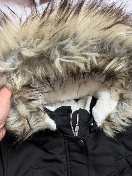 Čierna h&m bunda zimná 140, h&m,140