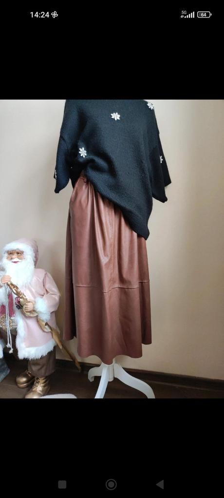 Dámska koženkova sukňa, 