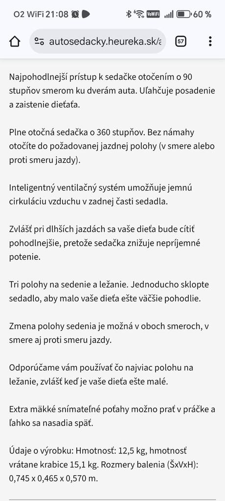 Avova autosedačka do 25kg, 