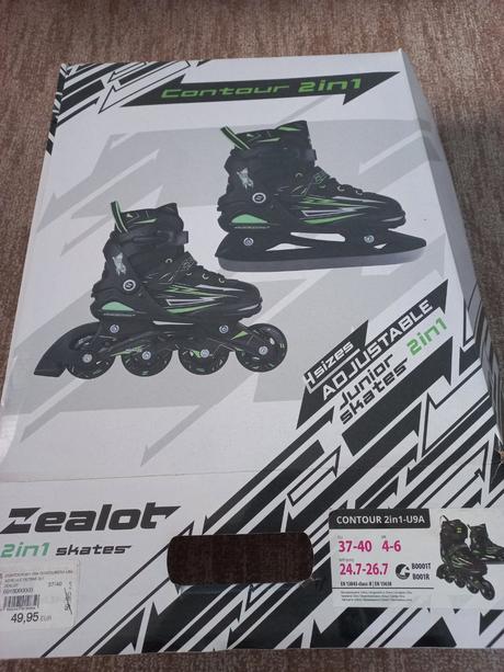 Korcule na lad a kolieskove 2 v 1 velkost  37-40, 37