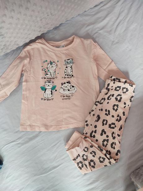 Pyžamo dlhé mačka, bonprix,104