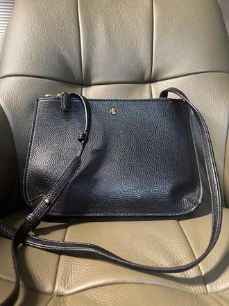 Ralph lauren luxusná kožená kabelka crossbody, ralph lauren